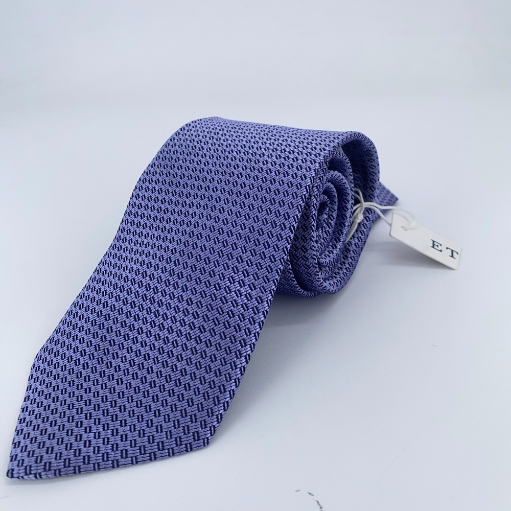 Eton Tie Mens One Size Purple Silk Professional‎ Classic Necktie England Made